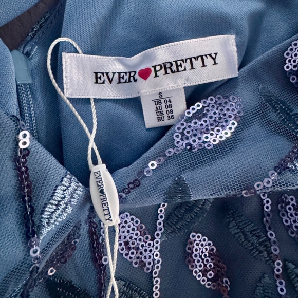 Ever Pretty Double V-Neck Fishtail Sequin Evening Dress - Picture 9 of 16